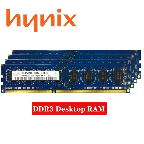 Hynix Chipset pc de bureau 2 GO 4 GB 8 GB PC2 PC3 DDR2 DDR3 800 Mhz 1066 Mhz 1333 Mhz 1600 Mhz DIMM module mémoire 1333 1600 800 mhz RAM ► Photo 1/5