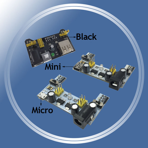 Module d'alimentation électrique pour planche à pain sans soudure, 2 voies, 3.3V, 5V, MB-102, MB102 ► Photo 1/6