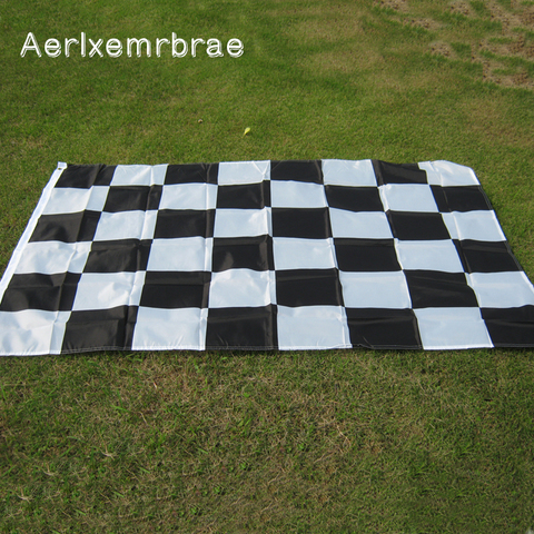 Aerlxemrbrae-drapeau de course en damier 3*5 pieds ► Photo 1/4