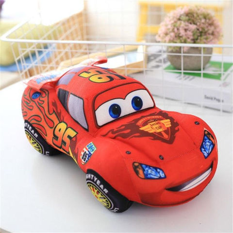 Disney Pixar Cars 2 3 enfants jouets 18 cm foudre McQueen jouets en peluche dessin animé mignon voitures jouets en peluche cadeaux d'anniversaire pour enfants garçons ► Photo 1/6
