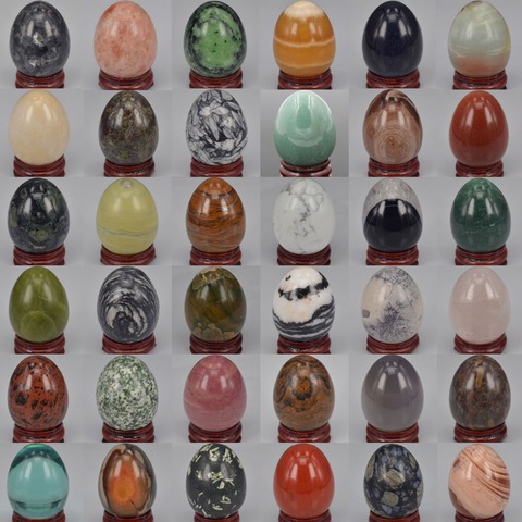 Oeuf en pierre précieuse naturelle Reiki œuf de Massage Yoni, sphère de guérison, Collection décoration pour la maison ► Photo 1/1