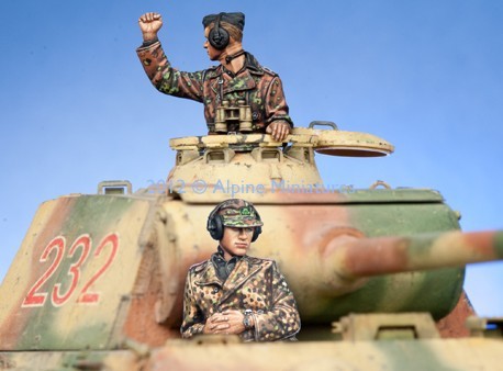 Ensemble de commandant Panzer, 1:35 WSS, avec 2 figurines ► Photo 1/1