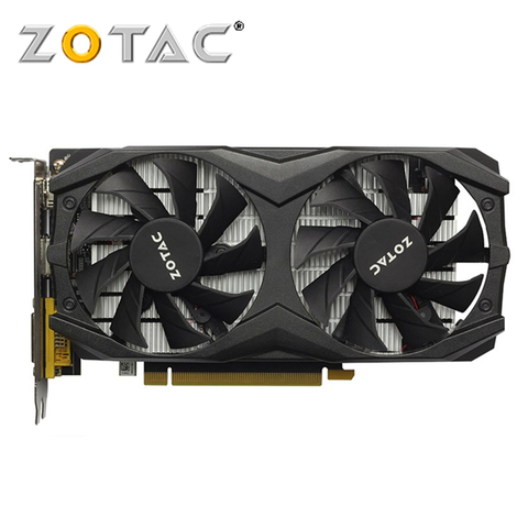 ZOTAC Carte Vidéo GTX 1050Ti 4 GB GPU Graphiques Cartes Carte pour GeForce nVIDIA D'origine GTX1050 4GD5 128Bit Videocard PCI-E x16 HDMI ► Photo 1/1