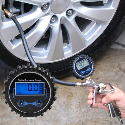 Manomètre numérique de pression des pneus de voiture, 0-200PSI, 1/8 NPT ► Photo 1/6