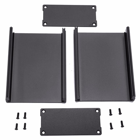 Boîtier en aluminium extrudé noir 1 pièce, boîtier de projet électronique, PCB, 100x76x35mm, boîtier de projet électronique avec 8 vis ► Photo 1/6