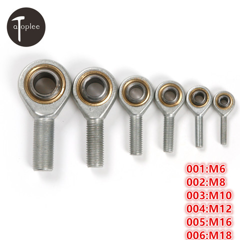 Roulement à bille mâle M6 M8 M10 M12 M16 M18 | 1 pièce, tige des yeux de poisson, filetage de Joint, Auto amortisseur, roulement oscillant ► Photo 1/6