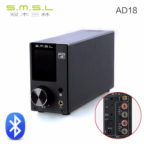 SMSL – amplificateur Audio numérique pur Bluetooth, décodeur DAC optique/Coaxial USB avec télécommande, AD18 80W x 2, CSR A64215 ► Photo 1/6