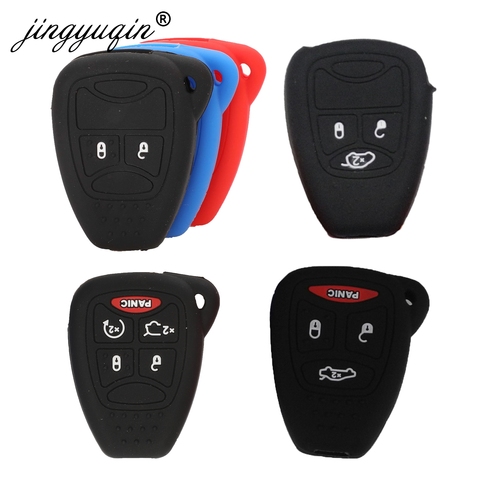 Jingyuqin-coque en silicone pour Jeep Wrangler, Cherokee, Chrysler, Liberty, Pacifica Sebring, Aspen Magnum, chargeur Dodge ► Photo 1/6