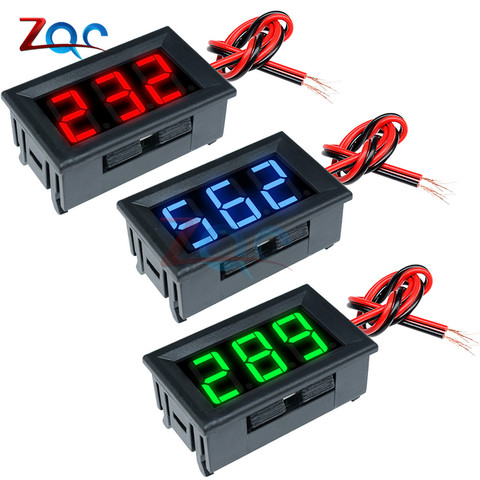 Mini LED affichage numérique voltmètre détecteur DC 0-30V / DC 4.5 -30V / AC 70 -500V tension moniteur testeur jauge pour voiture de moto ► Photo 1/6