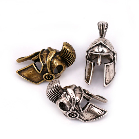Perle de casque Spartan couleur Antique pour porte-clés de Bracelet paracorde ou fabrication de lanière à faire soi-même ► Photo 1/4