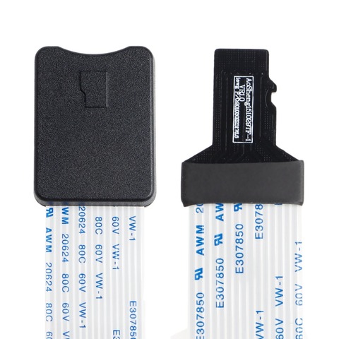 48 CM/60 CM TF Mâle à micro SD carte Femelle Carte Flexible Extension cable Extender Adaptateur lecteur pour voiture GPS mobile téléphone ► Photo 1/6