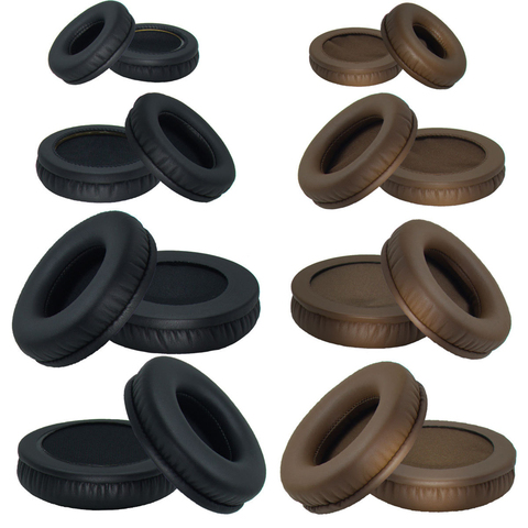 SHELKEE oreillettes de rechange coussins d'oreilles ronds pièces de réparation 50mm 60mm 65mm 70mm 75mm 80mm 85mm 90mm 95mm 100mm 110mm casque ► Photo 1/6