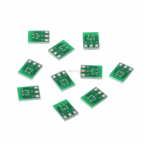 10 pièces Double face SMD SOT23-3 à tremper SIP3 adaptateur carte PCB bricolage convertisseur carte Circuits intégrés livraison directe ► Photo 1/6