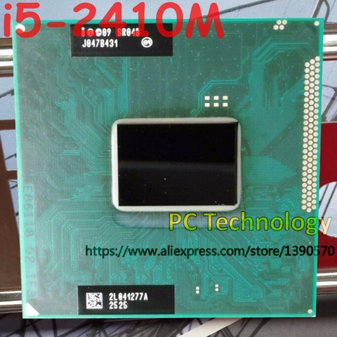 Processeur Original Intel Core i5-2410M SR04B CPU i5 2410 M FCPGA988 2.30 GHz-2.90 GHz 3 M Dual core livraison gratuite ► Photo 1/1