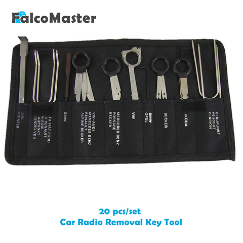 Kit d'outils professionnels pour intérieur automobile, 20 pièces, Audio stéréo, lecteur CD, Radio, clés de retrait ► Photo 1/6