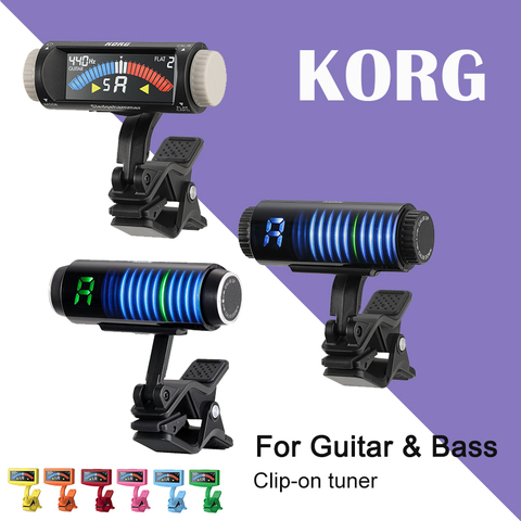 KORG-Tuner de guitare à Clip avec Tuner LCD de couleur, pour guitare, basses et Ukulele G PitchHawk-G2 ► Photo 1/1