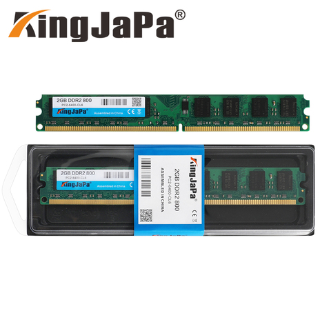 Kingjasa – Ram DDR2 DIMM pour PC de bureau, 2 go, 800/PC2-6400 MHz, système AMD, haute compatibilité, 240 broches, 667MHz, nouveauté ► Photo 1/6