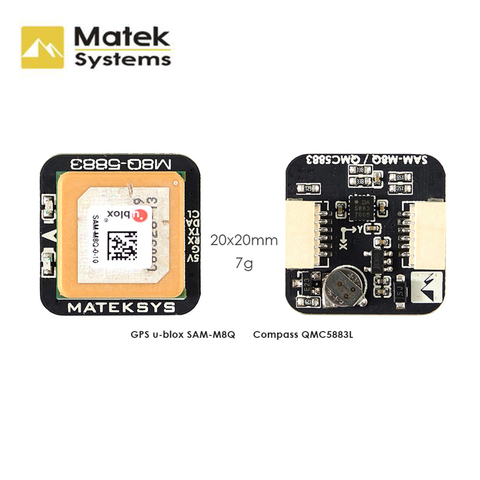 Matek – système Ublox M8Q-5883 GPS et QMC5883L avec Module de boussole pour Drone de course RC FPV, SAM-M8Q ► Photo 1/4