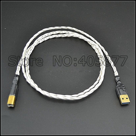 Câble audio Audiophile haut de gamme USB DAC A à B, 1 mètre, câble hi-fi ► Photo 1/3