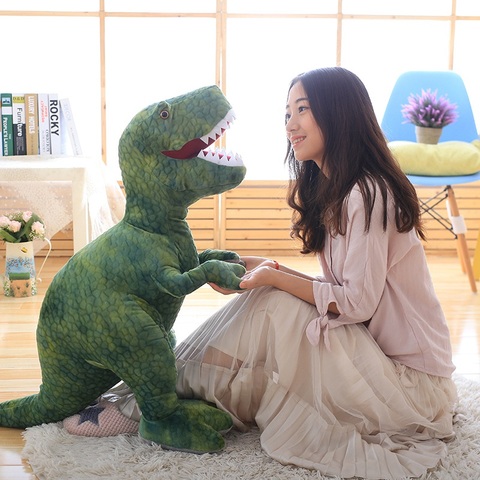 Jouets en peluche de dinosaure de Simulation de 50 cm-110 cm animaux en peluche oreiller de dinosaure en peluche poupées tyrannosaure Rex cadeaux d'enfants de filles ► Photo 1/6