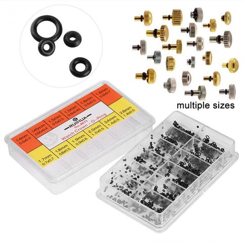 Min Petite Montre En Caoutchouc O-Anneau Boîte Rondelle En Caoutchouc Montre Couronne O-Anneaux Joints Étanches Réparation Outils Montre rondelle en caoutchouc ► Photo 1/6