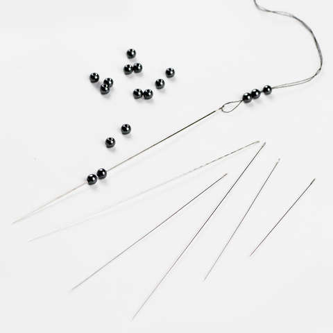 JHNBY-aiguilles à perles en acier inoxydable, pour ficelle de filetage, Tambour/bijoux, fabrication de colliers, épingles d'outils, bricolage, 30 pièces ► Photo 1/5