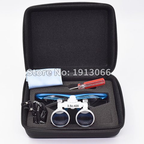 Haute qualité 3.5X420mm Portable dentiste chirurgical médical binoculaire Loupe dentaire verre optique pour les examens dentaires ► Photo 1/5