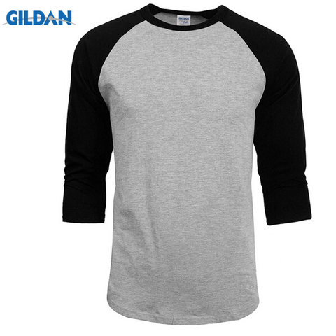 T-shirt à la mode décontracté manches 3/4 pour hommes, nouveauté, col rond, concept, 100% coton, offre spéciale, haut Raglan Jersey, 2022 ► Photo 1/6