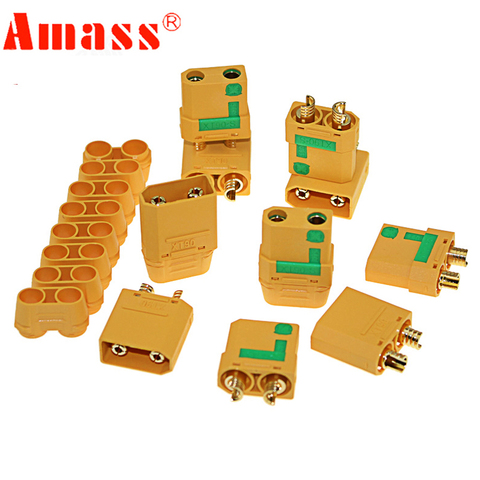 Amass – connecteur XT90S, 10 pièces, mâle/femelle, Anti-étincelle, avec boîtier et gaine, VS XT60 Deans, pour batterie RC Lipo ► Photo 1/6