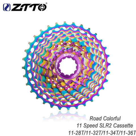 ZTTO – Cassette de vélo de route ultralégère, 11 vitesses SLR2, 11s 11-28T 32T, roue libre colorée, 11-36T, pignon, 11v K7 ► Photo 1/6