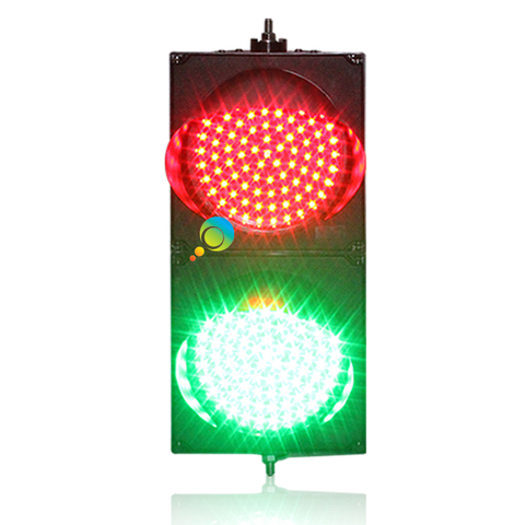 Haute luminosité nouvelle conception PC logement pas cher 200mm rouge vert pleine boule lumière de panneau de signalisation LED ► Photo 1/6