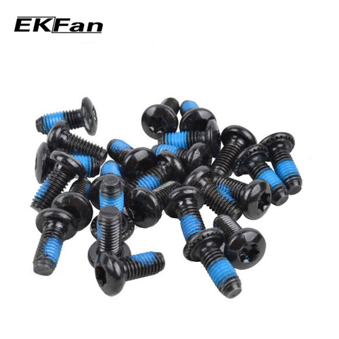 12 pcs Vtt De Frein Rotor Boulons Vtt Vélo M5 * 0.8 p Vis En Acier Inoxydable T25 Cycle Vélo De Frein disque Boulons Vis ► Photo 1/6