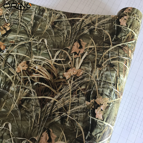 Ombre herbe Realtree Camouflage emballage vinyle Realtree Camouflage autocollant pour voiture Film moto vélo camion véhicule couvre enveloppes ► Photo 1/6