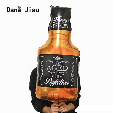 Dana jiau – ballon bouteille de whisky vin 91x46cm, 1 pièce, décor de fête d'anniversaire de 30 ans, thème de vacances, vieilli à la Perfection ► Photo 1/5