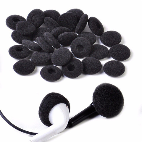 Embouts en mousse souple noire pour écouteurs MP3 MP4, 30 pièces/lot, oreillettes de remplacement pour téléphone portable ► Photo 1/6