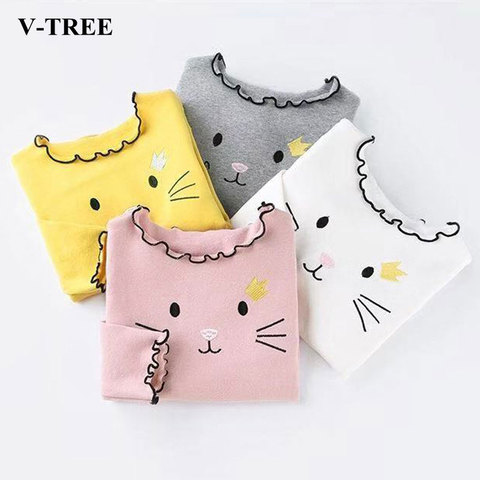 Printemps automne filles t-shirt couverture en coton pour enfants dessin animé enfants chemises à manches longues bébé Blouse enfant en bas âge vêtements ► Photo 1/6