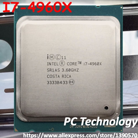 I7 4960X D'origine Intel Xeon I7-4960X CPU 6 cœurs 3.60 ghz 15 mb 22nm LGA2011 I7 4960 X processeur 1 an de garantie livraison gratuite ► Photo 1/2