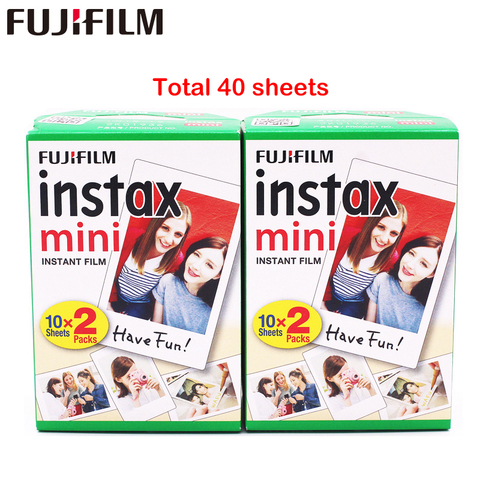 Fujifilm – Film Blanc, 40 feuilles, pour Mini 11 7 7s 8 9 90 25 55, lot de 2, pour appareil photo instantané SP-1 ► Photo 1/6