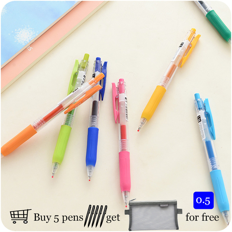 Stylo Gel zèbre coloré lisse, 0.5mm, fournitures d'écriture pour étudiants, 20 couleurs disponibles, JJ15 Sarasa ► Photo 1/6