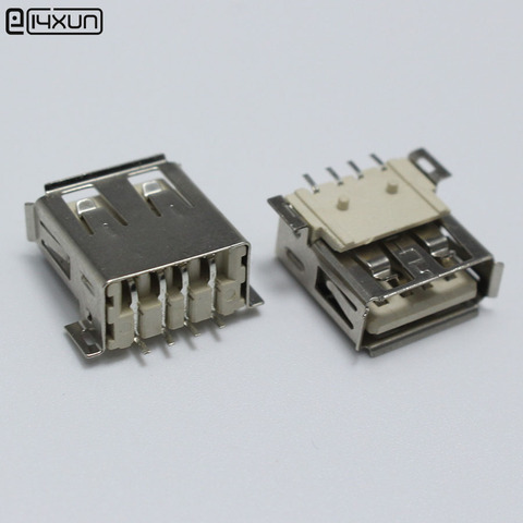 Connecteur de prise femelle 180 degrés SMD 4 broches, 10 pièces, connecteurs DIY ► Photo 1/5