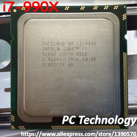 Processeur Intel Core i7 990X édition extrême, 3.46GHZ, 6 cœurs, Cache 12 mo, LGA1366, CPU 130W, Original, livraison gratuite ► Photo 1/1