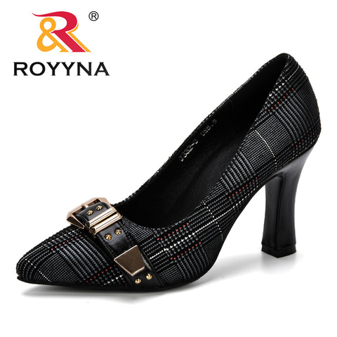 ROYYNA-escarpins à talons hauts pour femmes, chaussures de bureau à bout pointu tendance élégantes, taille 34-43, printemps et automne ► Photo 1/6