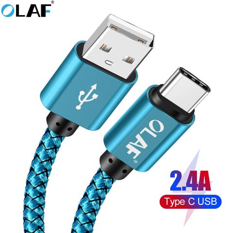 OLAF USB-C USB Type c câble 3m 2m 5v 2.4A câble de charge rapide pour samsung s9 s8 note 8 9 huawei xiaomi mi6 mi 8 oneplus type-c ► Photo 1/6