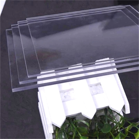 Plaque en plexiglas transparente, verre organique en plastique méthacrylate 1mm 3mm 6mm épaisseur 300*200mm ► Photo 1/6