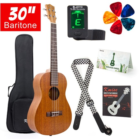 Kmise-Ukulele en baryton, 4 cordes, guitare hawaïenne de 30 pouces, acajou ► Photo 1/6