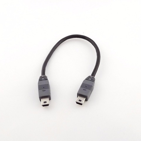 1 pièces Mini USB type B mâle à mâle 5 broches convertisseur OTG Sync adaptateur câble de données de plomb 20 cm ► Photo 1/6