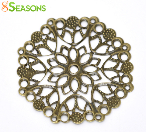 Enveloppes de fleurs en filigrane Bronze 8SEASONS 30, connecteurs 50mm (B14744) ► Photo 1/3