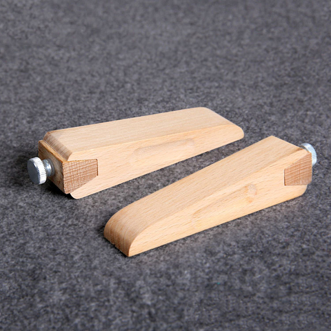 Pince à sable clip en bois | Artisanat, traitement des bords, cuir bricolage, vis à la main + 9 pièces papier de sable ► Photo 1/5