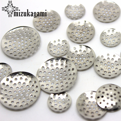 13 MM 15 MM 20 MM 25 MM 30 MM Porter Perles Creux Plateau En Métal Mesh Réseau Perle Caps 50 PCS Livraison Gratuite ► Photo 1/6