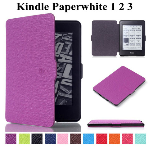 Étui de sommeil Ultra mince pour Amazon Kindle en papier blanc, housse de 1, 2, 3, 6 pouces, pour tablettes Kindle 1, 2, 3 pouces, étui de réveil + Film et stylo ► Photo 1/6